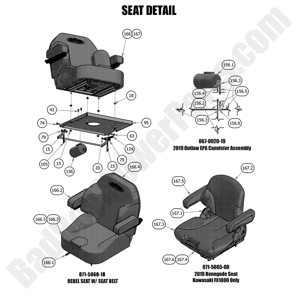 2019 Rebel - Seat Detail